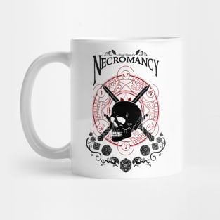 Necromancy - D&D Magic School Series: Black Text Mug